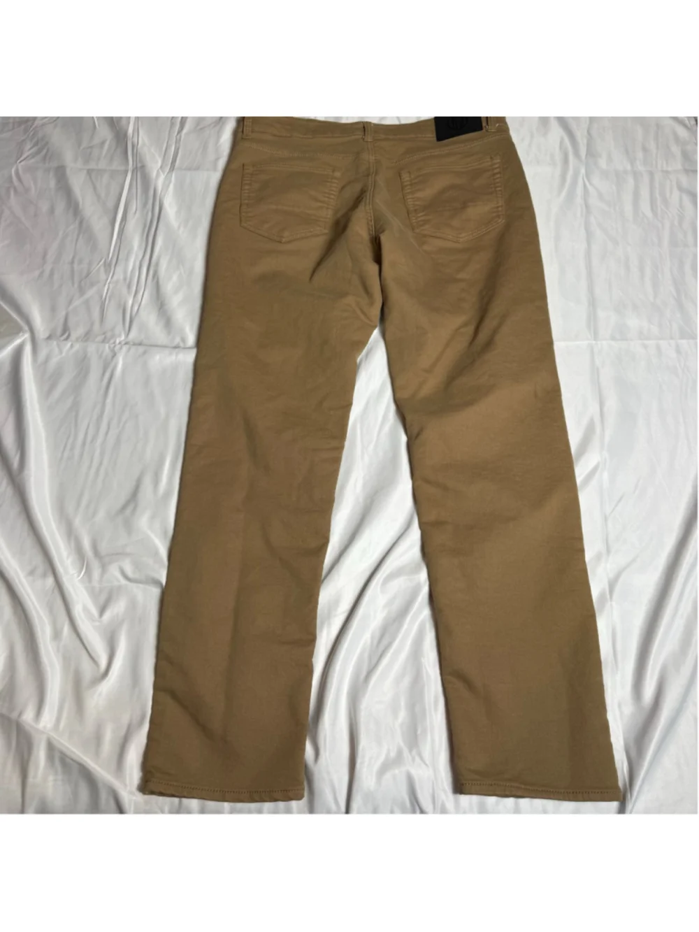 Men's Vintage Genes Black Slim Fit Chino Pants Brown Waist 36x32
